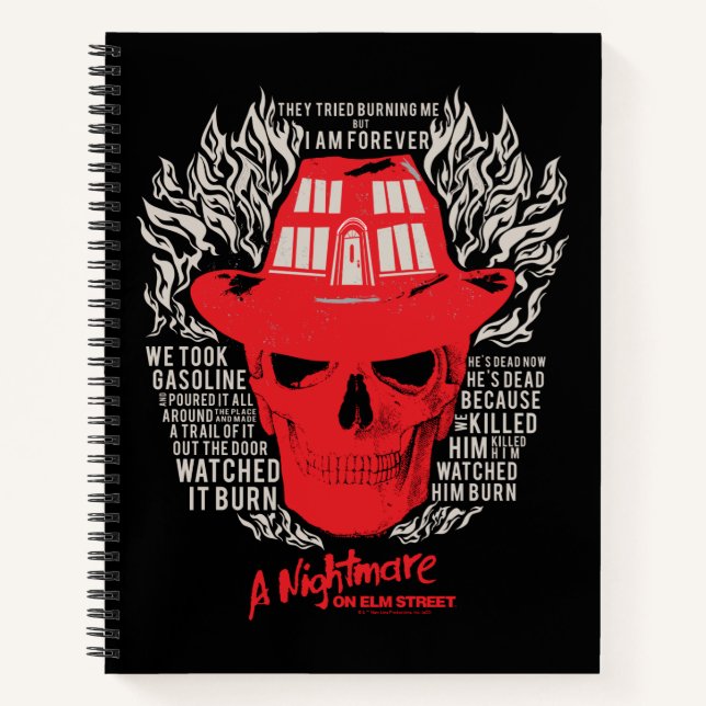 Sie versuchten, mich zu brennen notizbuch (Vorderseite)