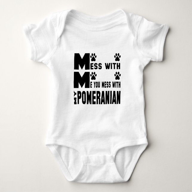 Sie verwirren mit meinem Spitz Baby Strampler (Vorderseite)