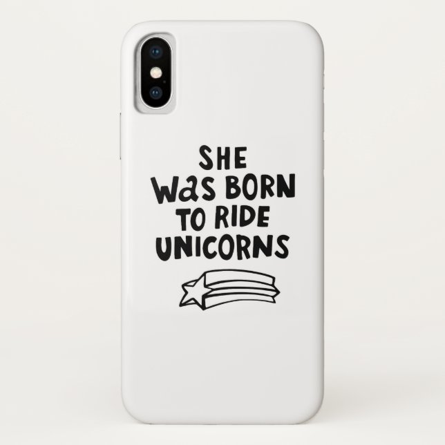 Sie war geboren, Unicorns zu reiten Case-Mate iPhone Hülle (Rückseite)