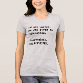 Sie war gewarnter T - Shirt Elizabeth Waren