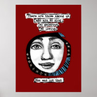 Sie war nicht die Poster-Wall-Kunst