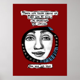 Sie war nicht die Poster-Wall-Kunst Poster