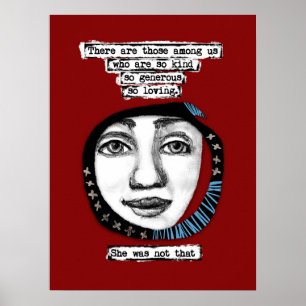 Sie war nicht die Poster-Wall-Kunst Poster