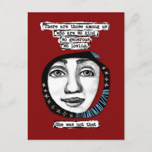 Sie war nicht so eine Postkarte