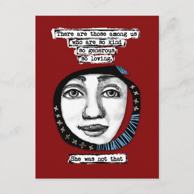 Sie war nicht so eine Postkarte (Vorderseite)