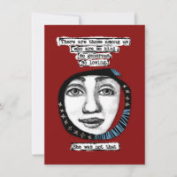 Sie war nicht so Grußkarten