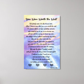 Sie waren die Wartezeit Stretched- Canvas Print/ Leinwanddruck