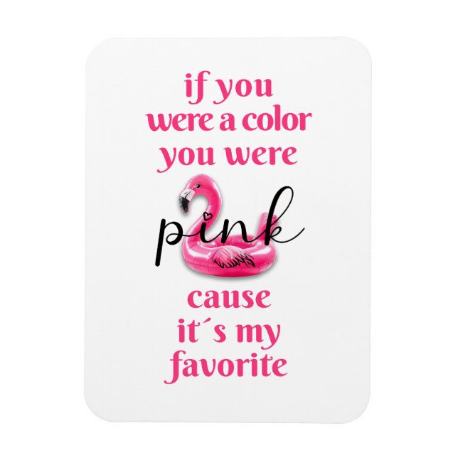 Sie waren rosa - magnet (Vertikal)