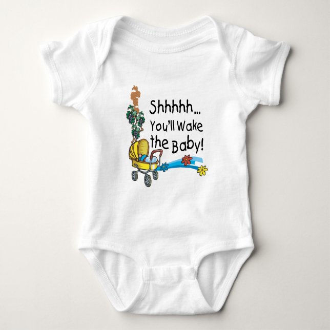 Sie Weckte das Baby Strampler (Vorderseite)
