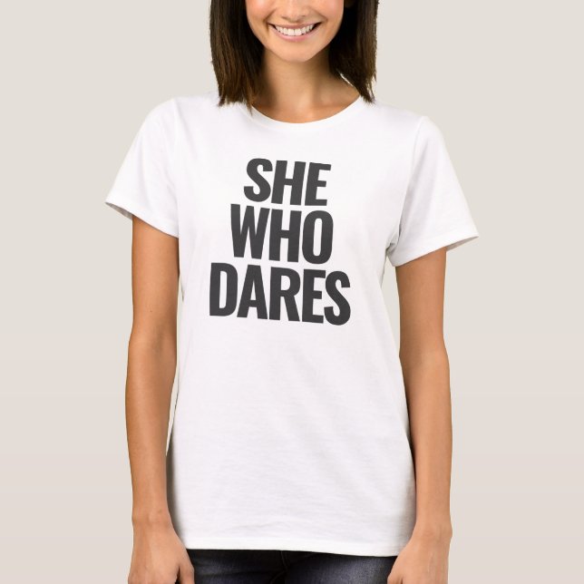 SIE WER DARES Panzer T-Shirt (Vorderseite)