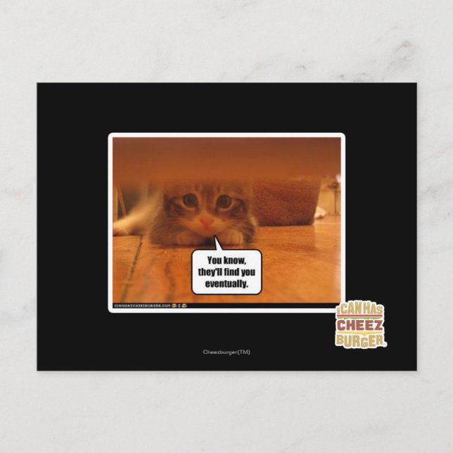 Sie werden dich finden postkarte (Vorderseite)