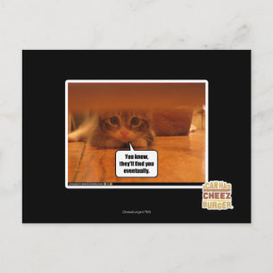 Sie werden dich finden postkarte