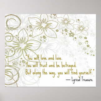 Sie werden die Liebe selbst entdecken Motivierend  Poster