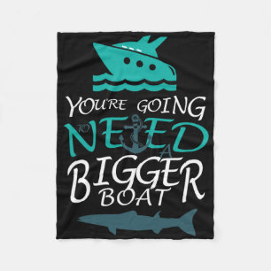 Sie werden ein größeres Boot-Party brauchen Fleecedecke