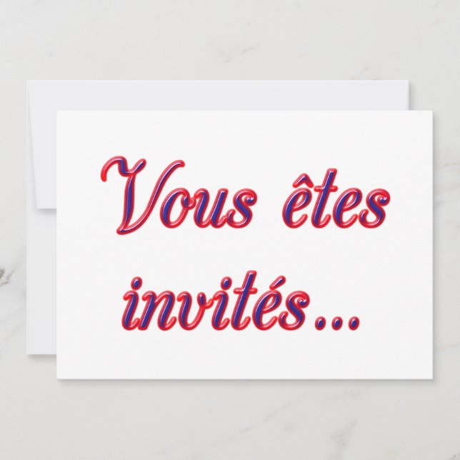 Sie werden eingeladen einladung (Vorderseite)