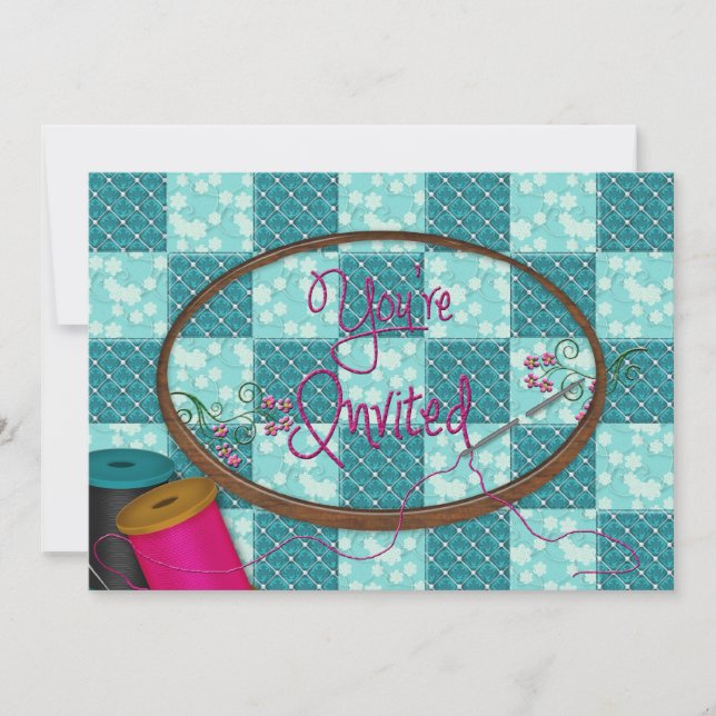 SIE WERDEN EINGELADEN - EINLADUNG - SCHREIBEN/QUIL (Vorderseite)