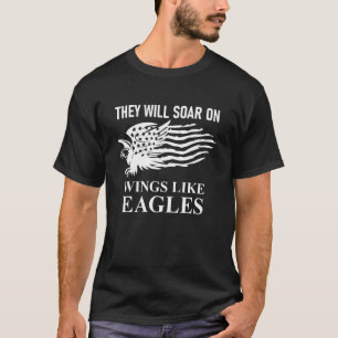 Sie werden Flügel wie ein Adler schweben Christlic T-Shirt
