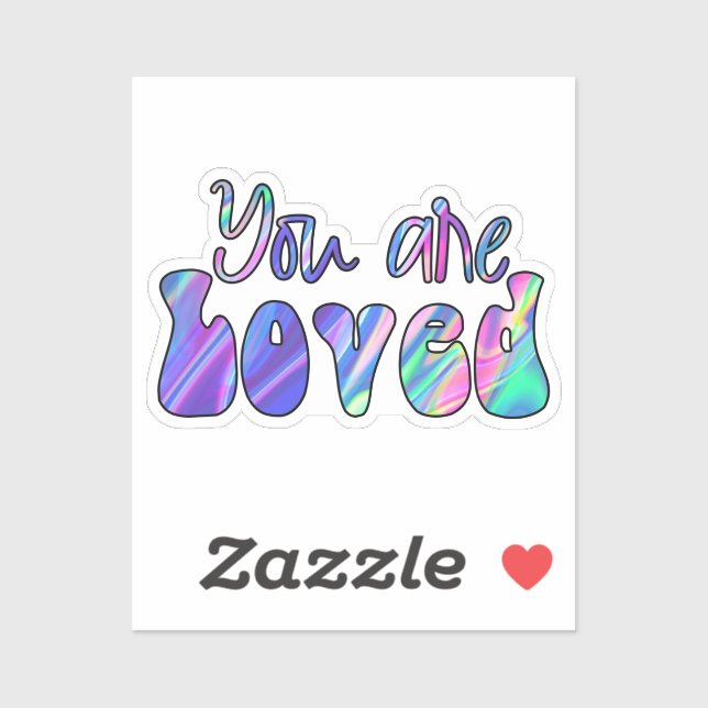 Sie werden geliebt aufkleber (Blatt)