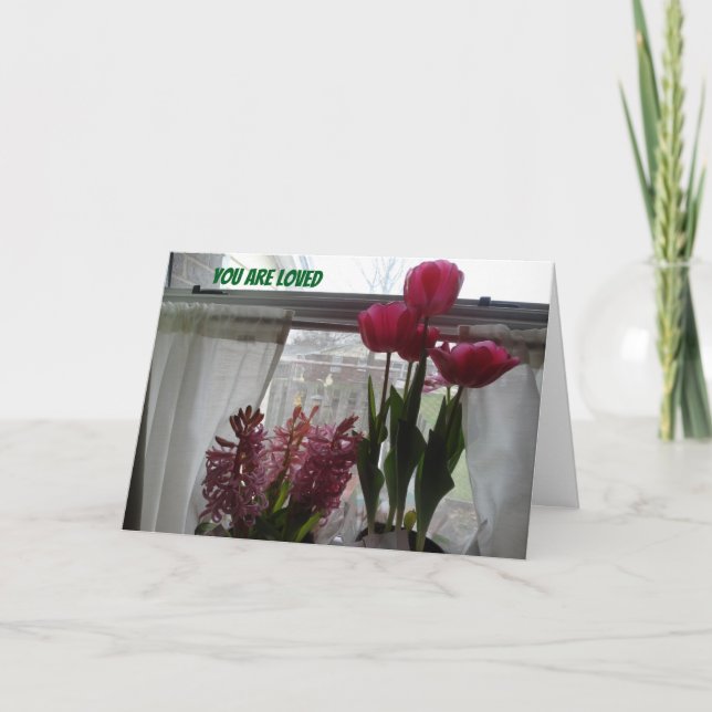 Sie werden geliebt und betet für ankündigung (Vorderseite)