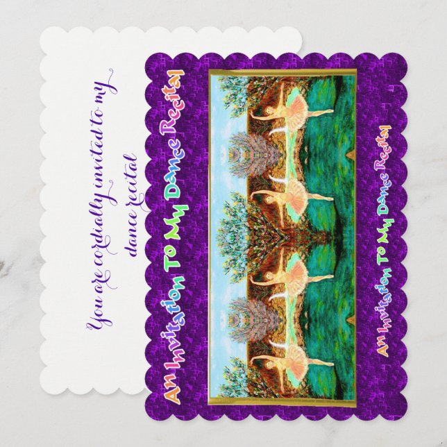 Sie werden herzlich zu meinem Tanzerwägungsgrund Einladung (Vorne/Hinten)