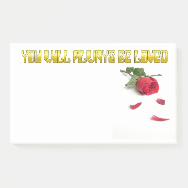 Sie werden immer geliebt post-it klebezettel (Vorderseite)