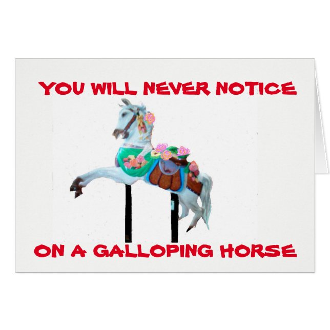 SIE WERDEN KEINE CAROUSEL-GREETING-KARTE BEKANNT M (Vorderseite (Horizontal))