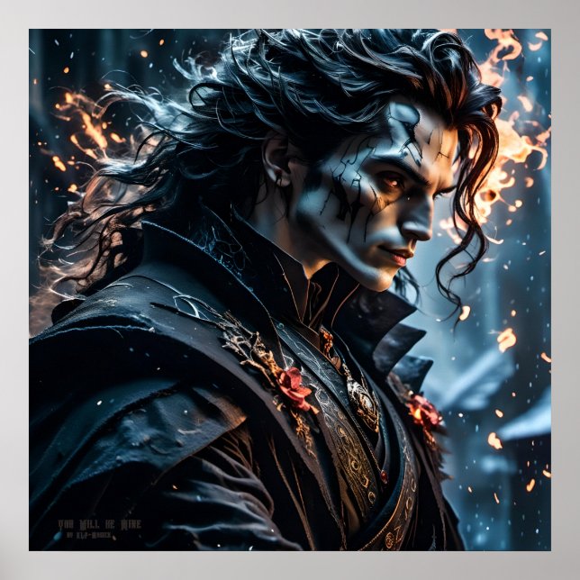 Sie werden meine - AI Fantasy Digital Art Print Poster (Vorne)