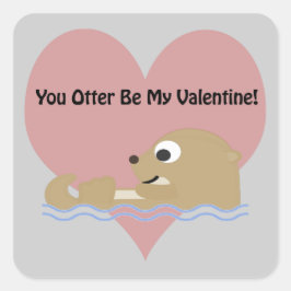 Sie werden nicht mein Valentinin sein Quadratischer Aufkleber