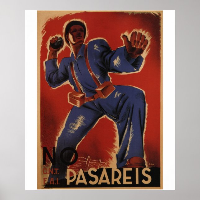 Sie werden nicht passieren (1937)_Propaganda Poste Poster (Vorne)