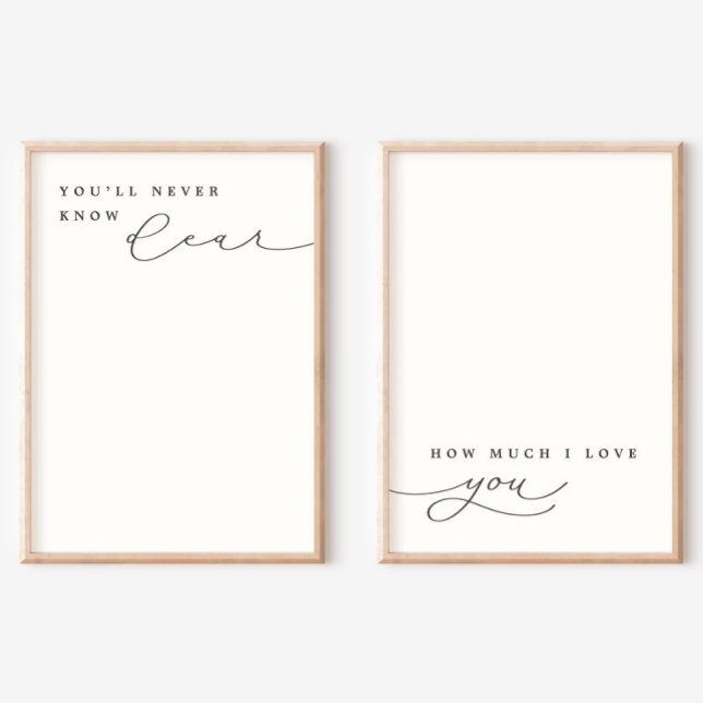 Sie werden nie wissen, Liebe Lullaby Kinderzimmer  Poster (Von Creator hochgeladen)