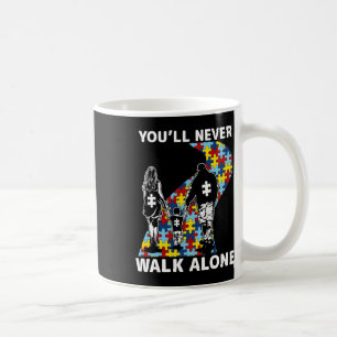 Sie werden niemals allein auf Autismus aufmerksam Kaffeetasse