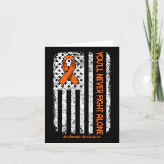 Sie werden niemals allein die Leukämie des Blutkre Karte