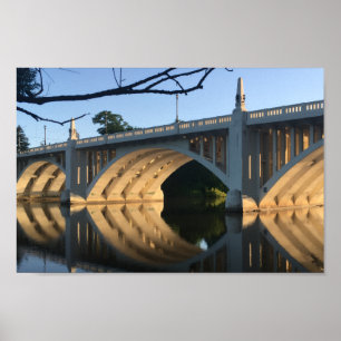 Sie werden niemals in South Bend Indiana Bridge ei Poster
