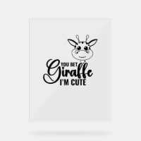 Sie wetten Giraffe Ich bin Niedlich, Funny Baby, B