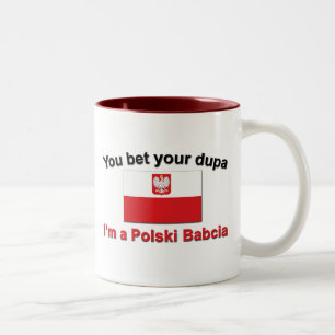 Sie wetteten Ihr Dupa… Babcia Zweifarbige Tasse