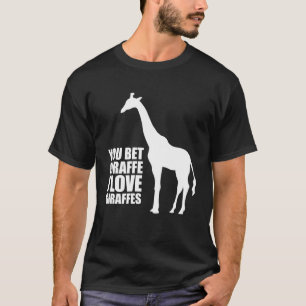Sie wetteten Liebe-Giraffen-T - Shirt der