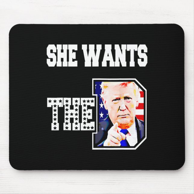 Sie Will den D Donald Trump 2024 Mousepad (Vorne)