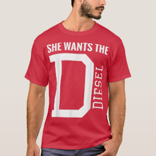 Sie Will die D Funny Diesel Truck Roll Kohle T-Shirt