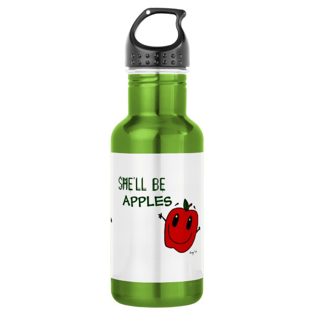 SIE WIRD ÄPFEL SEIN EDELSTAHLFLASCHE (Vorderseite)