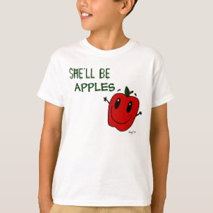 SIE WIRD APPLES Kids Basic T - Shirt SEIN