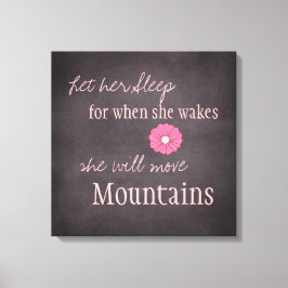 Sie wird die Leinwand verschieben