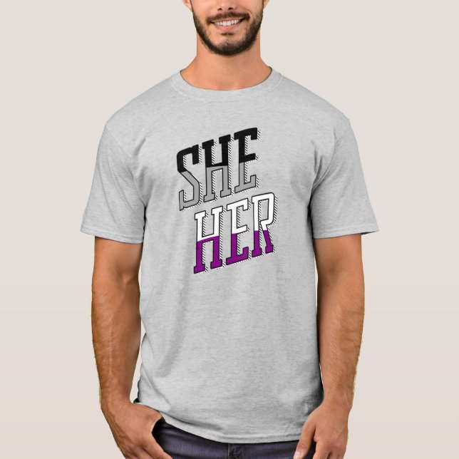 Sie wird von der Asexuellen T-Shirt (Vorderseite)