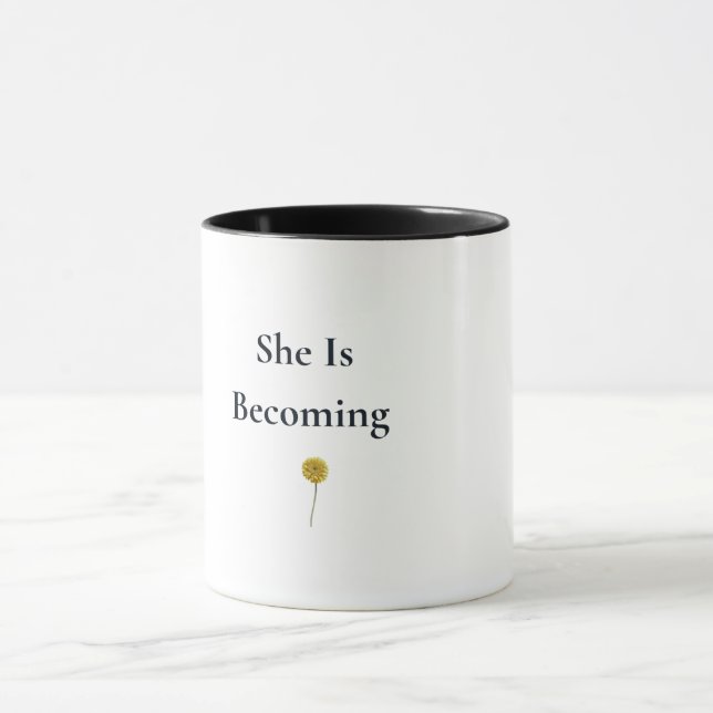 Sie wird zur floralen Kaffeetasse (Zentrum)