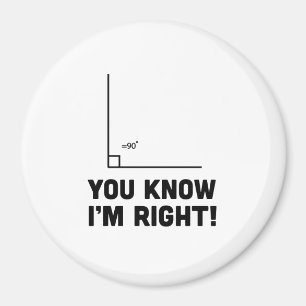 Sie wissen, dass ich Recht habe Magnet