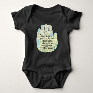 Sie wissen, dass Sie aus Michigan sind, wenn Sie e Baby Strampler