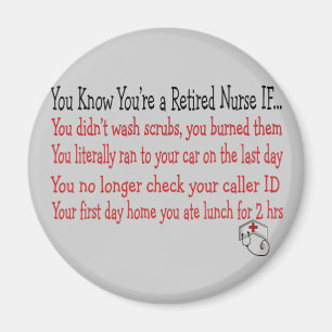 Sie wissen, dass Sie eine PENSIONIERTE Magnet