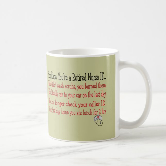 Sie wissen, dass Sie eine PENSIONIERTE Tasse (Rechts)