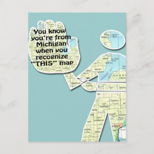 Sie wissen, dass Sie von Michigan sind, wenn Sie e Postkarte