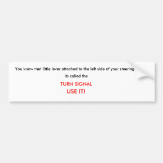 Sie wissen dass wenig Hebel, der zu dem links… Autoaufkleber