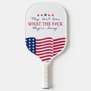Sie wissen nicht, was sie tun Lustige Zitate Pickleball Schläger